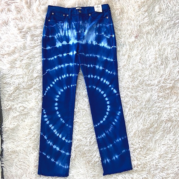 NWT! J. Crew Denim Vintage Straight Tie Dye Raw Hemline Jeans 26 - Picture 15 of 15